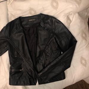 Members Only vegan leather moto jacket